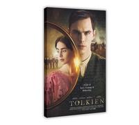 THCTCA Poster di Tolkien 2019 su tela, decorazione artistica da parete per soggiorno, camera da letto, decorazione con cornice, 50 x 75 cm