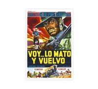 THCTCA Poster su tela con scritta "Any Gun Can Play", decorazione artistica da parete per soggiorno, camera da letto, senza cornice, 60 x 90 cm