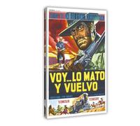 THCTCA Poster su tela con scritta "Any Gun Can Play", decorazione artistica da parete per soggiorno, camera da letto, decorazione con cornice, 40 x 60 cm