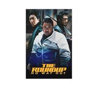 THCTCA Poster su tela con scritta in inglese "The Roundup No Way Out", decorazione per camera da letto, sport, ufficio, stanza, regalo, senza cornice, 50 x 75 cm