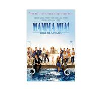 THCTCA Poster su tela con scritta "Mamma Mia 2 - Here We Go Again", decorazione per camera da letto, per ufficio, camera da letto, regalo, senza cornice, 20 x 30 cm