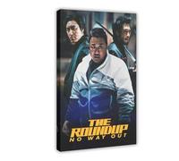 THCTCA Poster su tela con scritta "No Way Out" di The Roundup, decorazione artistica da parete per soggiorno e camera da letto, con cornice, 50 x 75 cm