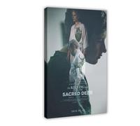 THCTCA Poster su tela del film "L'uccisione di un cervo sacro", decorazione per camera da letto, sport, ufficio, stanza, regalo, con cornice, 60 x 90 cm