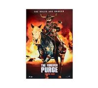 THCTCA Poster su tela del film "The Forever Purge", decorazione per camera da letto, sport, ufficio, camera da letto, regalo, senza cornice, 50 x 75 cm