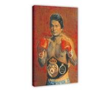 THCTCA Poster su tela di Roberto Duran, decorazione per camera da letto, sport, ufficio, stanza, regalo, stile cornice, 40 x 60 cm