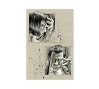 THCTCA Poster su tela Pulp Fiction, decorazione artistica da parete per soggiorno, camera da letto, senza cornice, 40 x 60 cm