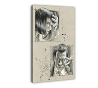 THCTCA Pulp Fiction - Poster su tela, decorazione artistica da parete per soggiorno, camera da letto, decorazione con cornice, 50 x 75 cm