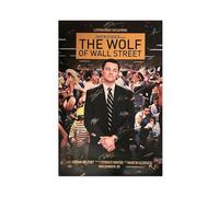 THCTCA Signiertes - Poster su tela, motivo: film Zum, Lupo di Wall Street, decorazione per camera da letto, sport, ufficio, stanza, regalo, senza cornice, 50 x 75 cm