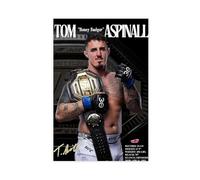 THCTCA Tom Aspinall - Poster su tela con motivo "Honey Badger Fighter", decorazione artistica da parete per soggiorno, camera da letto, senza cornice, 30 x 45 cm