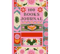 The 100 Books Journal with Pink Cactus Hardcover