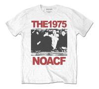 The 1975 T Shirt Noacf Band Logo Nuovo Ufficiale Uomo Bianca Size L