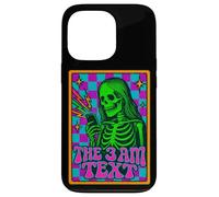 The 3 AM Text Retro Skeleton Vibrante Scacchi Humor Art Custodia per iPhone 13 Pro