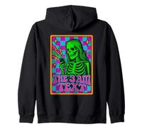 The 3 AM Text Retro Skeleton Vibrante Scacchi Humor Art Felpa con Cappuccio