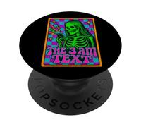 The 3 AM Text Retro Skeleton Vibrante Scacchi Humor Art PopSockets PopGrip Adesivo