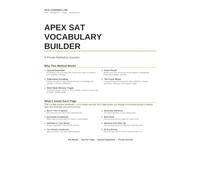 The 30-Day SAT Vocabulary System