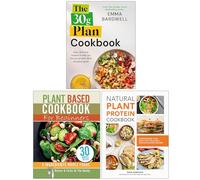 The 30g Plan Cookbook, Plant Based Cookbook For Beginners & Natural Plant Protein Cookbook 3 Books Collection Set