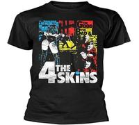 The 4 Skins The Good The Badthe 4 Skins Mens T-Shirt Punk OI Black 3XL
