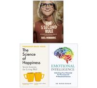 The 5 Second Rule, The Science of Happiness & Emotional Intelligence 3 Books Collection Set