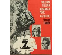 The 7th Dawn William Holden Susannah York 1964 Vintage Old Danish Movie Program
