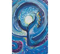 The Abundant Way Blank Journal : 6 x 9 inch notebook 182 pages softcover: Labyrinth and Whale Medicine