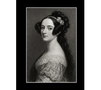 The Ada Lovelace Notebook: An Inspirational Notebook and Journal - Minimalist Vintage Style Portrait Cover Art - Large 8.25x11 inch size - Unlined - 120 Numbered pages