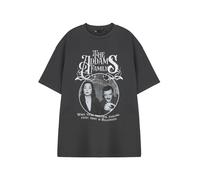 The Addams Family Grigio Every Night Is Halloween T-shirt a maniche corte Unisex