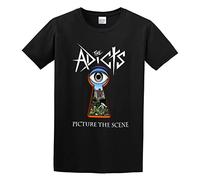 The Adicts Picture The Scene The Adicts Unisex 100% Cotton Short-Sleeve T-Shirts Black XXXL