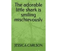 The adorable little shark is smiling mischievously