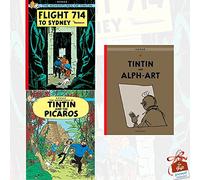 The Adventures of Tintin Collection 3 Books Set Series 5 With Gift Journal (Flight 714 to Sydney, Tintin and the Picaros, Tintin and Alph-Art)