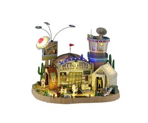 The Air & Space Novelties Hangar Museum con Alimentatore 4.5V Cod. 55301 Edificio con Luci e Suoni Lemax