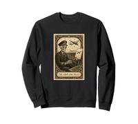 The Airplane Pilot Tarocchi Carta Fly Aereo Spooky Gothic Witchy Felpa