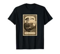 The Airplane Pilot Tarocchi Carta Fly Aereo Spooky Gothic Witchy Maglietta