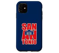 The Alamo On San Antonio Bold Lettere Texan Pride Vintage Custodia per iPhone 11
