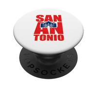 The Alamo On San Antonio Bold Lettere Texan Pride Vintage PopSockets PopGrip Adesivo