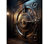 The Alchemist's Vault: A 180-Page Dotted Grid Notebook for Your Most Valuable Ideas: Premium 7.5 x 9.25" Journal with a Mysterious 19th-Century Safe ... Secrets, Strategies, and World-Changing Plans