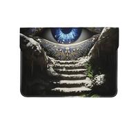 The All-Seeing Eye - Custodia protettiva per MacBook Air da 13", in pelle PU, con stampa completa, elegante borsa per laptop per donne e uomini