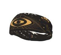 The All-Seeing Eye Halloween Ouija Board Decorazione sportiva alla moda, fascia per capelli resistente al sudore, fascia per capelli, traspirante, traspirante, traspirante, attrezzatura per il fitness