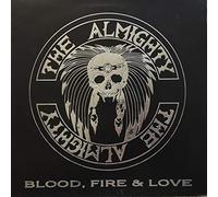 THE ALMIGHTY - THE ALMIGHTY Blood, Fire and Love,. TOP COPY. Very rare, first UK press 1989 on POLYDOR