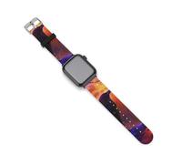 The American Crow - Cinturino di ricambio in silicone compatibile con Apple Watch, 38mm/40mm, Acciaio inossidabile, Ametista