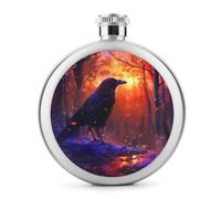 The American Crow Flask per liquore bottiglia di vino portatile carino in acciaio inox fondine fiaschette