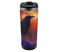 The American Crow Tumblers con coperchio in acciaio inox tazza da caffè tazza isolata per casa ufficio viaggio