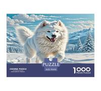 The American Eskimo Dog Jigsaw Puzzle Impossible 1000 Pezzi Decorazione Per La Casa. Giochi Rilassamento E Intelligence Per Adulti E Ragazzi Da 14 Anni 70x50cm/1000pcs