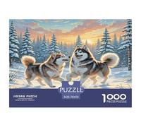 The American Eskimo Dog Puzzle Impossible 1000 Pezzi Decorazione Per La Casa. Rilassamento E Intelligence Per Adulti E Bambini Da 12 Anni 70x50cm/1000pcs