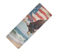 The American Flag Bird Beach stampato tappetino yoga spessore 1 mm per casa palestra antiscivolo, con tappetino da yoga tapete para ejercicio 180,3 x 66 cm