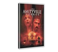 The Amityville - Poster horror classico del film thriller vintage, 4 poster su tela, decorazione per camera da letto, ufficio, camera da letto, regalo, 60 x 90 cm