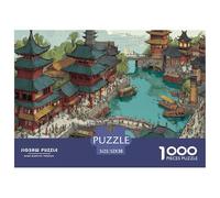 The Ancient Chinese City 1000 Pezzi Cartone Robusto Puzzle Dream City Antistress Gioco Creativo Puzzle Per Adulti E Bambini 52x38cm/1000pcs