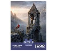 The Ancient Stone Clock Tower Puzzle Impossibili 1000Pcs Interesting Decorazione Per La Casa. Giochi Rilassamento E Intelligence Per Adulti E Ragazzi Da 14 Anni 38x26cm/1000pcs
