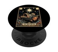The Anglerfish Angler Fish Sea Tarocchi Carta Witchy Moon PopSockets PopGrip Adesivo