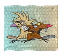 The Angry Beavers Vellutato Supermorbido Coperta (TV24932)