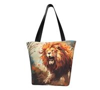 The Angry Lion - Borsa a tracolla da donna, alla moda, adatta per lo shopping, per il fine settimana, viaggi, shopping